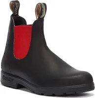 Blundstone Originals 508 Schwarz / Rote Stiefel