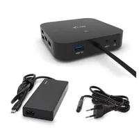 dokovací stanice i-tec USB-C s duálním displejem a dodávkou energie 65 W + univerzální nabíječka 77 W