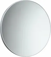 Okrúhle zrkadlo v plastovom ráme ø 60 cm, biele