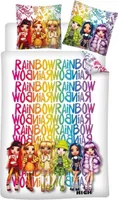 Zestaw pościeli Rainbow High z polibawełnianej poszwy na kołdrę i poszewki na poduszkę 140x200 + 65x65 cm