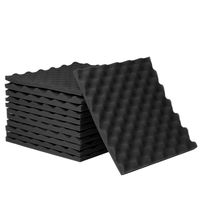 50 x 50 x 3 cm gris antracita / negro Dibapur Akustik Stop Ca Espuma acústica para aislamiento acústico 