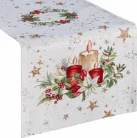 Eurofirany běhoun na stůl 1270 Vánoční ubrus 45x140 cm tapiserie