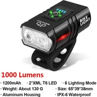 1000LM USB wiederaufladbarer Fahrradlicht-Scheinwerfer
