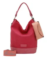 Fritzi aus Preußen Schultertasche Canvas Izzy07 Olga Hobo Bag Pink