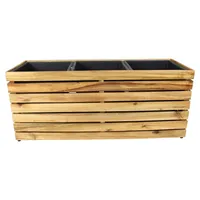 Kobolo Deko-Fensterladen - Holz - braun - Schublade zum Bepflanzen - ,  49,00 €