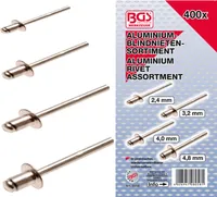 BGS 8058 Blindnieten-Sortiment, Alu, 400-tlg.