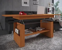 VCM Holz Couchtisch schlicht | Maße ca. H. 52 x B. 115 x T. 58 cm | Wohnzimmertisch - Kobila höhenverstellbar ausziehbar