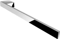 Handtuchhalter Jörn für Waschtisch, Chrom, Aluminium, Länge 400mm