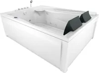 Whirlpool Pool Badewanne  Wanne W12H-A 135x180cm mit Farblichtherapie