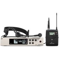 Sennheiser ew 100 G4-ME3-G, Headsetmikrofon, 100 m, Empfänger für Rackmontage, Taschensender, 566 - 608 MHz, 20 Kanäle