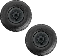 2x Sackkarrenrad 260x85 mm 3.00-4 Nabenlänge 75 mm Luftbereifung Ersatzrad Bollerwagenrad 4 PR grau