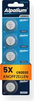 CR2032 Knopfzelle Batterie 5 Stück Alpalium Lithium Batterie 3V Knopfbatterie