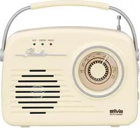SILVA SCHNEIDER Radio 20W FM USB SD-Speicherkarte beige MONO 1965 BEIGE