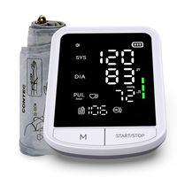 Digitales Blutdruckmessgerät 5,0"LED Automatisches Oberarm-Blutdruckgerät mit Manschette und Sprachnachricht