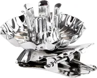 BRUBAKER 40er Pack Baumkerzenhalter für Weihnachtsbaum - Vintage Kerzenhalter Silber - Traditionelle Kerzenzwicker mit Clip