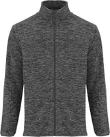 Roly CQ6412 | Herren Fleecejacket Artic mit hohem Kragen - Farbe: Heather Black 243 - Größe: S