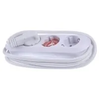 BACHMANN SMART zásuvková lišta 3x ochranný kontakt, bílá, 1,5 m