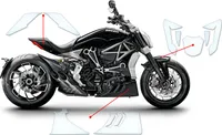 Lackschutzfolie Steinschlagschutz passend für Ducati X Diavel S 2016+