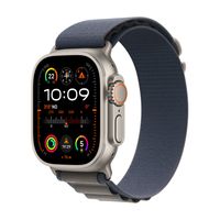 Watch Ultra 2 GPS + Cellular, 49 mm Titan­gehäuse, Alpine Loop Blau – Medium