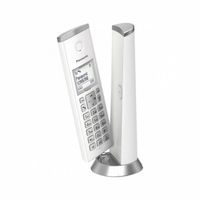 Panasonic KX-TGK210, DECT-Telefon, Kabelloses Mobilteil, Freisprecheinrichtung, 50 Eintragungen, Anrufer-Identifikation, Weiß