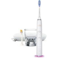 Philips DiamondClean Smart 9400 HX9917/88 Elektrický sonický zubní kartáček s aplikací - Pro dospělé - Sonický zubní kartáček - Denní péče - Hloubkové čištění - Péče o dásně - Citlivý - pro bílé zuby - 62000 pohybů za minutu - Bílý - 2 mil