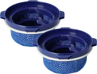 vhbw 2x Staubsaugerfilter kompatibel mit Samsung VS20 T7532T1GE, T7535T5, T7536T5, T7536T5EN, T7532T1EF Staubsauger - Abluftfilter Blau