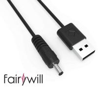 Fairywill USB Kabel für FW508 507 917 659, Charging Cable, Schwarz