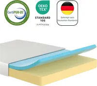 Zinus Komfortschaummatratze 90x200cm - Matratze mit AirFlow Memory Foam - Höhe 15cm - Härtegrad H3-H4 - Ergonomisches Schlafen -  Standard 100