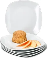 6er Set Lotta Kuchenteller weiß Porzellan