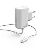 Hama -Ladegerät mit Kabel, Apple Lightning, MFI, 2,4 a, weiß