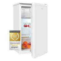 Exquisit Kühlschrank KS117-3-040D weiss | 81 l Nutzinhalt | Gefrierfach | Türanschlag wechselbar