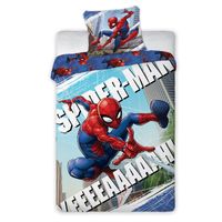 Spiderman City Bettwäsche 135 x 200 cm 100% Baumwolle 80 x 80 cm