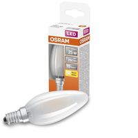 OSRAM Filament LED Lampe mit E14 Sockel, Warmweiss (2700K), Kerzenform, 2.5W, Ersatz für 25W-Glühbirne, matt, LED Retrofit CLASSIC B