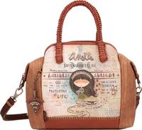 Anekke Handtasche Schultertasche Menire Bowling Bag Multicolor mehrfarbig