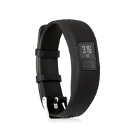 kwmobile 2x Sportarmband kompatibel mit Garmin Vivofit 4 Armband - Fitnesstracker Band Set aus TPU Silikon
