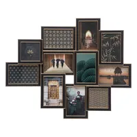 Collage Bilderrahmen "Jiling" Holz - H.49 -5 cm - 11 Fotos - Atmosphera créateur d'intérieur