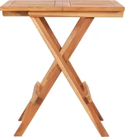 vidaXL Bistro stůl skládací 60x60x65 cm teakový masiv