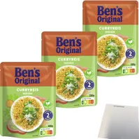 Ben's Original Express Curryreis 3er Pack (3x220g Packung) + usy Block