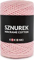 Kokonki Macrame Baumwollschnur 2mm 200m Rolle - Perfekt Rosa DIY Projekte