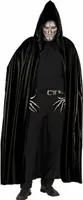 Langer schwarzer Umhang 140 cm - Cape Vampir Umhänge Dracula Fasching