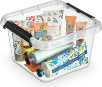 Aufbewahrungsbox Mit Deckel Clips Organizer Für Büro Sortierbox Plastikbox 3 L