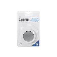 Bialetti 0186003 Gumové těsnění a filtr pro nerezové spotřebiče, 6 šálků, bílá/stříbrná, 4 kusy (1 sada)