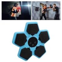 Dětský chytrý hudební boxovací stroj - Interaktivní fitness boxovací terč pro domácí použití - modrý