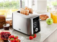 Design Toaster Schnell-Toast-Technologie 50% schneller 1600 Watt Toster 7 Stufen