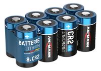 8x ANSMANN CR2 Lithium Batterie 3V - Hochleistungsbatterie (8 Stück)
