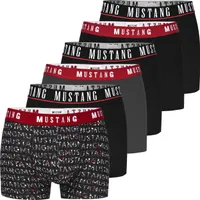 Mustang Pánské bavlněné boxerky 6 ks Bm457 Velikost L