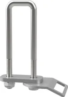 U-Bügelschraube M10 mit Klemmplatte, Zurröse und Stopmuttern Trailer verzinkt SUPROD, M10, LW=31, LH=135 mm
