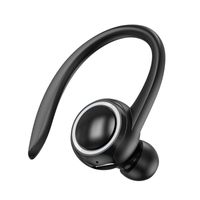 T10 Einohr-Funkkopfhörer, Bluetooth 5.0, Business-Ohrhörer mit Geräuschunterdrückung, Laufsport-Kopfhörer mit Mikrofon, Freisprechen, Schwarz