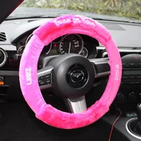 Glitzer Bling Auto Lenkradbezug Set in Pink rutschfest und bequem