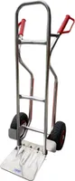 Aluminium Sackkarre 200 kg - Ladeschaufel 280x280 mm - EU (Räder nach Ihrer Wahl - siehe Varianten) HIER: Luftrad / PVC-Felge / Rollenlager